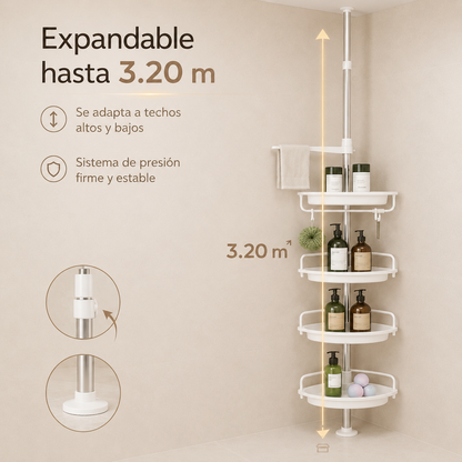 Esquinero Organizador De Ducha Ajustable